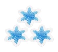 HOODANCOS 3pcs Flower-Shaped Reusable Gel Ice Bags Blue, Cold Compress Packs for Injury Relief, Hot and Cold Therapy Bags for Nursing and Physical Cooling