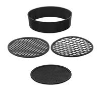 HOODANCOS 3pcs Handheld Plastic Soil Sieve with Mesh Fine Mesh Strainer for Gardening Compost Sand Rock Sifting Portable Science Experiment Tool for Accurate Soil Particle Filtering