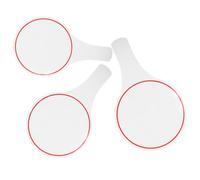 HOODANCOS 3pcs Mini Dry Erase Score Boards White Handheld Foam Voting Paddles Single Side Design Practical Whiteboard for Judges and DIY Writing