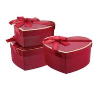 HOODANCOS 3pcs Packing Boxes Packaging Box for Party Favors Heart Shaped Paperboard with Look and Simple Design for Cosmetics and Jewelry Party Use