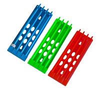 HOODANCOS 3Pcs Pigeon Leg Ring Holder Rack (Green, Blue, Red) Sturdy Plastic Ring Sorting Stand for Racing and Homing Pigeons Foot Band Storage Organizer