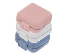 HOODANCOS 3pcs Portable Five-Piece Medicine Box Vitamin Case Purse Pill Case Daily Pill Holder Travel Organizer Travel Organizer Daily Vitamin Pp