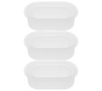 HOODANCOS 3pcs Silicone Planter Mold Oval Shape Botanical Container Mold for Indoor Gardening and Resin Crafting Easy Demolding Multi-Functional Plant Pot for Home Table Decor