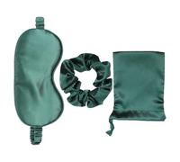 HOODANCOS 3pcs Silk Sleep Eye Mask Set with Headband and Carry Bag Soft Comfortable Sleeping Mask for Insomnia Relief Stress Reduction and Travel Unisex