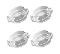 HOODANCOS 4 Pcs Transparent Gas Stove Knob Covers Protective Safety Guards for Kitchen Fit with Heat Resistant and Grease Material Childproof Stove Switch Caps for Home Safety and Cooker