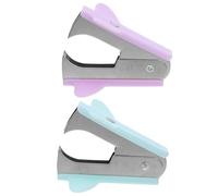 HOODANCOS 4 Pieces Mini Staple Remover Set Handheld Colorful Plastic Staple Puller Tool Portable Office Supplies for School and Home Use