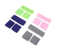 HOODANCOS 4 Sets Athletic Sweatband Set Colorful Headbands Wristbands for Boys for Sports Running Yoga and Outdoor Activities