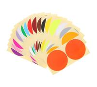 HOODANCOS 40 Sheets 100mm Round Dot Labels Stickers in 20 Colors, Self-Adhesive Circle Coding Stickers for Classroom, Office, Home Organization and Packing Bin Sorting