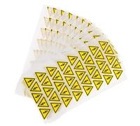 HOODANCOS 400pcs Self Adhesive Electrical Warning Sign Stickers Triangle Yellow Caution Labels for Electrical Panels Outdoor Power Boxes Risk Safety Decals Easy Peel and Stick Installation