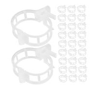 HOODANCOS 400pcs Weather-Resistant Plastic Plant Support Clips for Tomatoes and Vines Garden Trellis Fasteners for Climbing Vegetables Stem Fixing Clamps for Outdoor Use