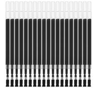 HOODANCOS 40pcs Black Plastic Gel Pen Refills with Press Type Mechanism, Safe for Notebooks and Greeting Cards, Anti-wear Ink Refills for Smooth Writing in Office and School Use