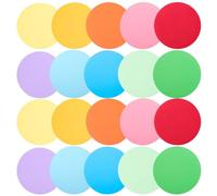 HOODANCOS 40pcs Removable Carpet Spots for Classroom Colorful Round Cardstock Floor Dot Markers for Group Activities Line Formation Vivid Color Coding Floor Decals for Student Flow Control