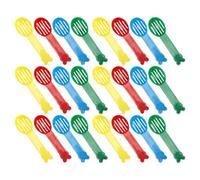 HOODANCOS 40pcs Small Cat Litter Scoop Plastic Sifter for Hamster Kitten Gerbil Bearded Dragon Reptile Cage Cleaning Bedding Poop Scooper