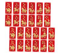 HOODANCOS 48pcs Lunar Year Red Envelopes Thick Paper Embossed Bronzing Foil Money Packets Chinese Spring Festival Hongbao for Weddings Birthdays and Celebrations