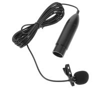 HOODANCOS 48v Professional Three-pin Xlr Lavalier Microphone 3m Cable, Wearable Clip-on Lapel Mic for Studio Recording, Live Streaming, and Public Speaking