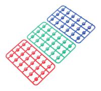 HOODANCOS 49pcs Colored Balls for Raffle Party Games Portable Lottery Bingo Balls with Clear Print Fall-resistant Material for Fun Group Activities and Event Entertainment