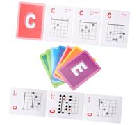 HOODANCOS 49pcs Guitar Chord Chart Poster for Beginners and Kids with Big Fonts Coated Paper, Wall Or Music Stand Fixable, Acoustic and Electric Guitar Practice Guide