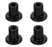 HOODANCOS 4pcs Anti-Rust Door Hinge Nuts for Vehicle and Car, Iron Replacement Hinge Lock Hardware, Sturdy Black Finish Suitable for Automotive Door Repair