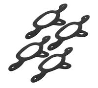 HOODANCOS 4pcs Black Rubber Spur Tie down Straps for Boots Non-slip Fit Riding Stability Suitable for Western Horse Riding and Casual Outings