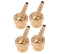 HOODANCOS 4pcs Brass Fountain Nozzle Kit Fixed Direction Jet Water Spray Heads for Pumps Copper Construction Easy Installation for Garden Ponds Aquariums and Pools