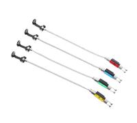 HOODANCOS 4pcs Carp Fishing Alarm Indicators Set with Silent Swingers and Tensioners, Multi-Color Bite Alert Devices for River and Outdoor Anglers