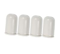 HOODANCOS 4pcs Ceramic Toothpick Tubes with Lid Porcelain Toothpick Dispenser Small Large Capacity for Restaurant Dining Hotel Use