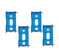 HOODANCOS 4pcs D Cell Battery Holder Plastic Tray with Interlocking Tabs and Parallel Connection, Modular Battery Case for Experiment Circuits and Educational Lab Projects