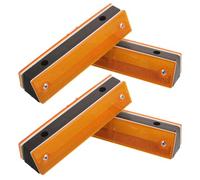 HOODANCOS 4pcs Double-sided Rectangular Reflective Markers High-visibility Road Pavement Reflectors for Highway Garage Traffic Safety