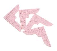 HOODANCOS 4pcs Elegant Pu Book Corner Protectors Book Corners Photo Edge Covers for