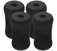 HOODANCOS 4pcs Foam Foot Pads Roller Covers Replacement for Exercise Machines Compatible Legs and Feet, Compact Design Made of Rubber and Plastic for Gym and Workout Use
