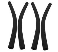 HOODANCOS 4pcs Foam Handle Covers for Stroller Pushchair Armrest Anti-Slip Cushioned Grip Sleeves Black Matte Soft Protective Covers for Strollmate Stroller Handle Replacement