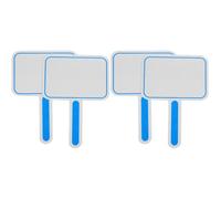HOODANCOS 4Pcs Handheld Whiteboard Single-Sided Dry Erase Boards for Voting Scoring Classroom Use Easy to Wipe Blank Writing Boards for Students and Judges