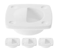 HOODANCOS 4pcs Hatch Latch Nylon Flush Pull Handles for Boat Deck Hatch Covers Corrosion-resistant Yacht Cabin Accessories with Stable Grip and Easy Installation