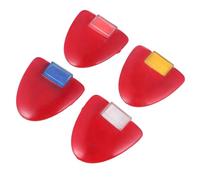 HOODANCOS 4pcs Heart Shape Tailor Chalk Wheel Ergonomic Fabric Marking Powder for Sewing Dressmaking Embroidery White Red Blue Yellow Colors for Professional and Home Use
