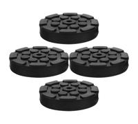 HOODANCOS 4pcs Heavy Duty Octagonal Rubber Jack Pad Lift Adaptor for Car Maintenance and Construction Sites, Wear-resistant Automotive Lift Rubber Pad Preventing Direct Contact with Floor