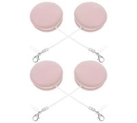 HOODANCOS 4pcs Macaron Shape Phone Screen Cleaner Wipes Pink Reusable Soft Cloths for Cleaning Phones Glasses and Electronic Screens