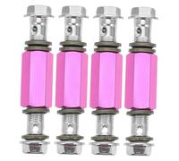 HOODANCOS 4pcs Motorcycle Brake Line Extension Adapter Kit Leakproof Metal Brake Hose Connector for Versatile Bike Models High-Strength Tubing Unions for Enhanced Control Random Color
