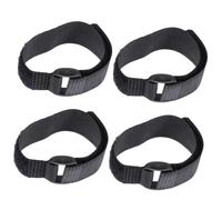 HOODANCOS 4pcs Noise-free Nylon Rooster Collars Anti-crowing Poultry Accessory Black Upgrade Set for Home Farm Chicken Neck Protection