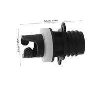 HOODANCOS 4pcs Paddle Board Pump Adapter Kit Air Valve Connector for Kayak Inflatable Boat Dinghy Portable Quick Inflation Secure Seal for Outdoor Water Sports and Camping