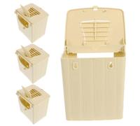 HOODANCOS 4pcs Plastic Parakeet Nesting Box Budgie Breeding House Small Bird Nest Box Hanging Bird Cage Accessories for Breeding Supplies