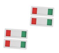 HOODANCOS 4pcs Privacy Door Sign Open Closed Indicator for Restroom and to Install Self-adhesive Tape Status Notification for Meeting Rooms and Hotels