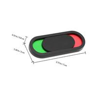 HOODANCOS 4pcs Privacy Slider Door Signs 3x7cm Black No Text Privacy Signboard for Hotel Office Restroom Vacancy Occupied Indicator Suitable for Home Conference