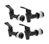 HOODANCOS 4pcs Reusable Water Spigot Replacement Bucket Faucet for Beverage Dispensers PP and Silicone Multi-Function Tap Nozzle for Wine Bottle Cooler Quick and Easy Nozzle Swap for Party
