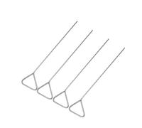 HOODANCOS 4pcs Stainless Steel Cell Spreaders Laboratory Supplies Head Coating Rods Reusable High Temperature Sterilizable Bacterial Spreading Bars for Microbiology Lab