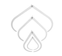 HOODANCOS 4Pcs Stainless Steel Outside Calipers Set Clay Measuring for Pottery Craft Craft Caliper Kit Metal for Ceramic Shaping and Modeling Supplies