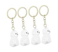 HOODANCOS 4pcs Transparent Pet Hair Keepsake Keychain Visible Memorial Storage Boxes for Dog Cat Hair Ashes Portable Memory Holders for Pet Owners Travel-friendly Emotional Connection