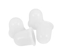 HOODANCOS 4Pcs Transparent Silicone Vacuum Cupping Cups for Body Massage Portable Suction Cups Fatigue Relief Versatile Use Back Arms Legs Safe Design