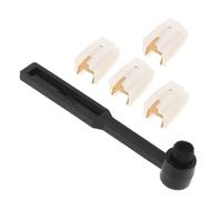 HOODANCOS 4pcs Vintage Record Player Needle Stylus Replacement with Aluminum Rod and Brush Phonograph Stylus Brush Combo for Vinyl Turntable Cartridge Minimizes Groove Damage and Enhances