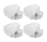 HOODANCOS 4pcs White Football Visor Clips Helmet Visor Fasteners Replacement Clips for American Football Helmets Protective Gear Accessories for Practice and Competition
