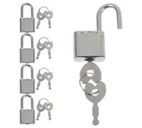 HOODANCOS 5 Sets Vintage Locks with Keys for Treasure Chest Jewelry Box Lock Accessories Plastic Reusable for Boys and Storage Boxes